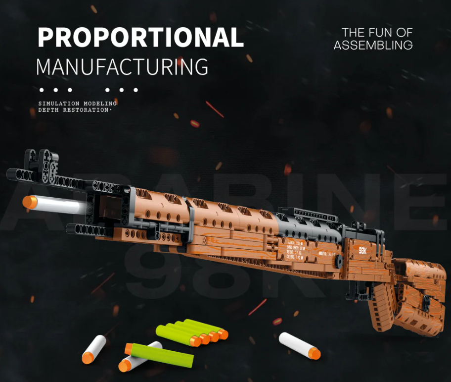 UNLOCK THE THRILL: EXPLORE THE NEW GUN BUILDING BLOCK MODEL FROM REOBRIX