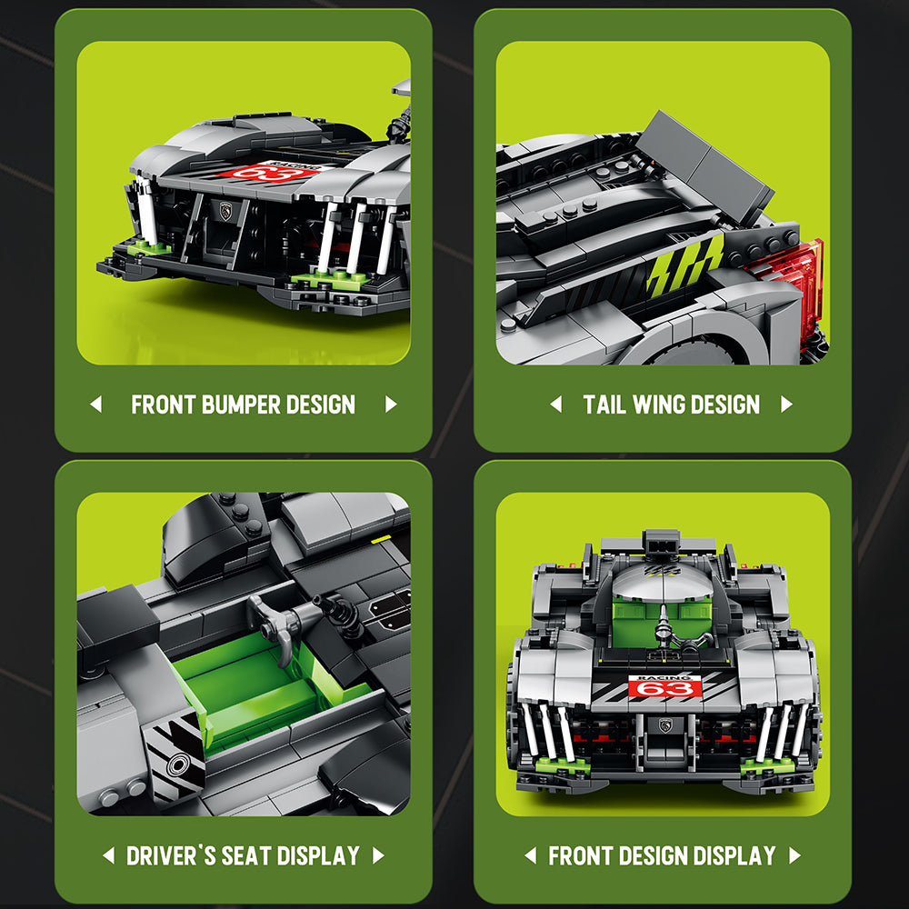 Reobrix 11031 Supercar 9X8 1338 pcs 36.5 × 14 × 9 cm