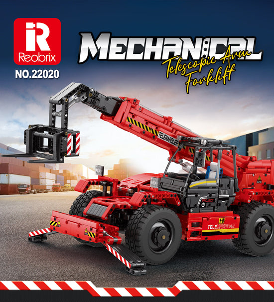 Reobrix 22020 Telescopic Arm Forklift 2260pcs 51 × 21 × 34.5 cm (Without Original Packaging)
