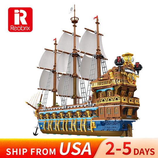 Reobrix 66011 Piratenschiff klemmbausteine US Warehouse Express