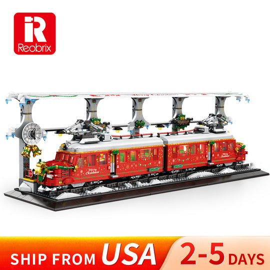 Reobrix 66034 Christmas train  US Warehouse Expre