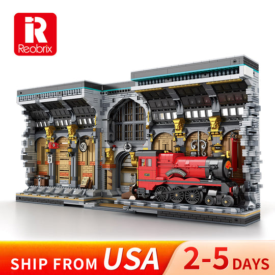 Reobrix 66031 Magical Train Station Clamping Blocks  US Warehouse Express