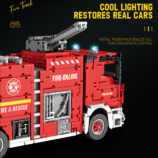 Reobrix 22008 Fire Engine Truck (Water Spray) 2888pcs 53 x 17 x 23.5 cm (without original box)