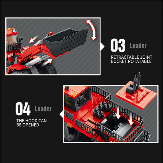 Reobrix 22010 Mechanical Loader (Red) 1876pcs 50.4 x 17 x 20.4cm (without original box)
