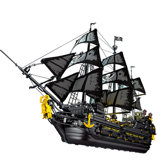 Reobrix 66036 Black Pearl Pirate Ship With Lights  US Warehouse Expre