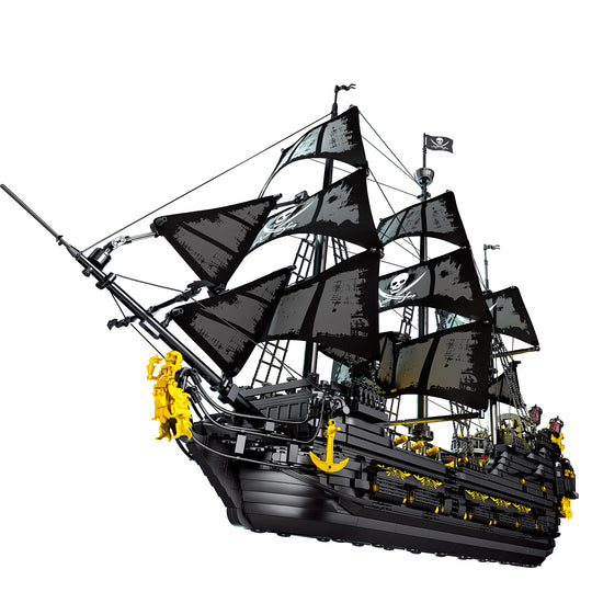 Reobrix 66036 Black Pearl Pirate Ship With Lights