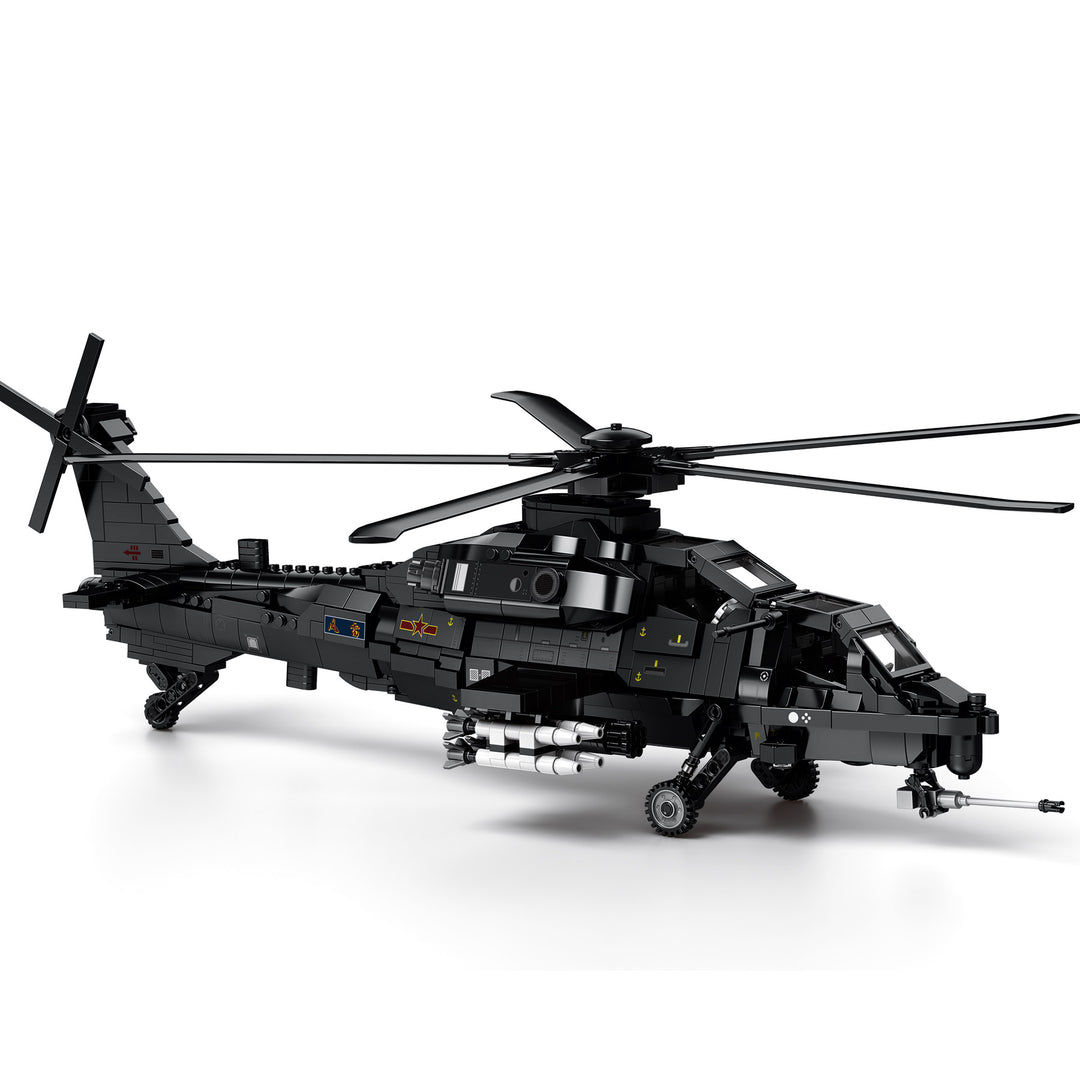 Reobrix 33033 WZ-10 Fiery Thunderbolt Armed Helicopter US Warehouse Express