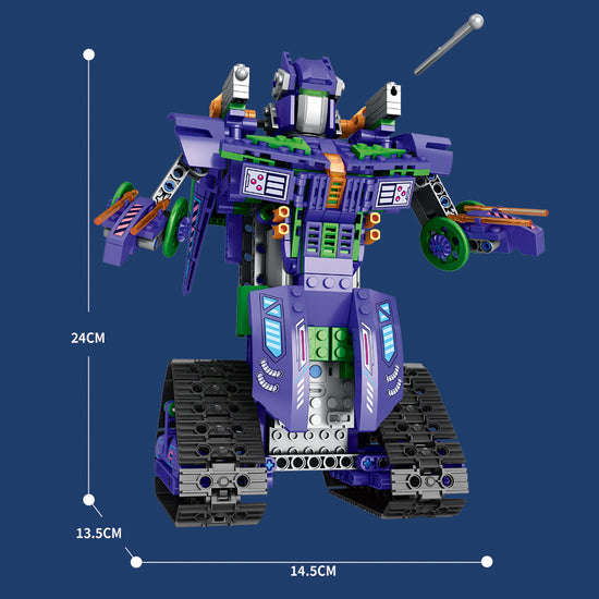 Load image into Gallery viewer, Reobrix 33001 3 In 1 Transforming Robot 580pcs 14.5 x 13.5 x 24cm(3 different sizes) (with original box)
