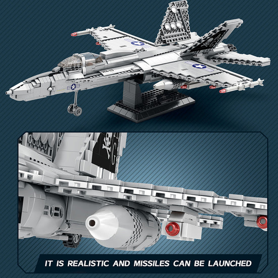 Reobrix 33022 F-18 Hornet Fighter 1387 pcs 53.5x41x13cm