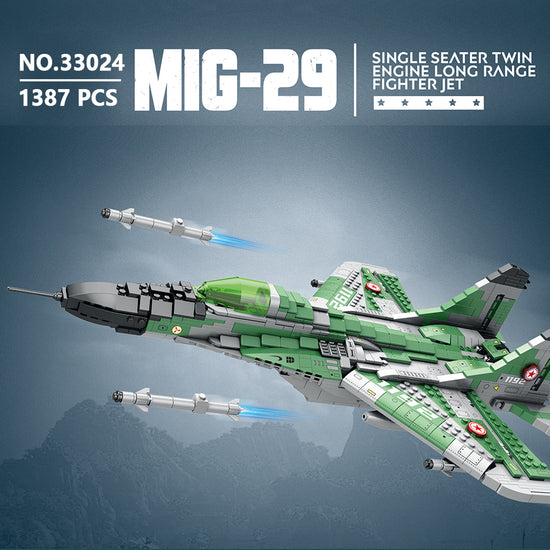 Load image into Gallery viewer, Reobrix 33024 MIG-29 Mikoyan Gurevich 1387 pcs 48 × 34 × 15 cm
