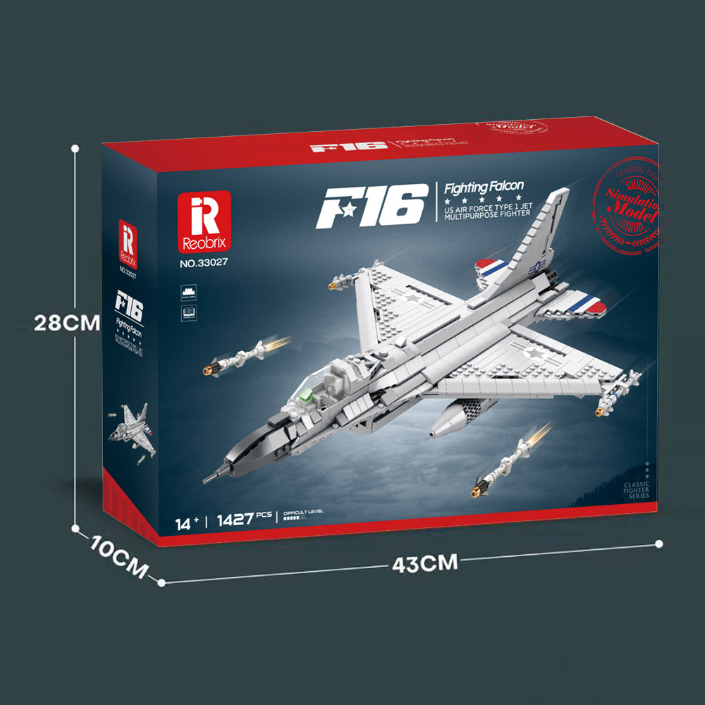 Reobrix 33027 F-16 Fighting Falcon 1427 pcs 49x34x17.5cm