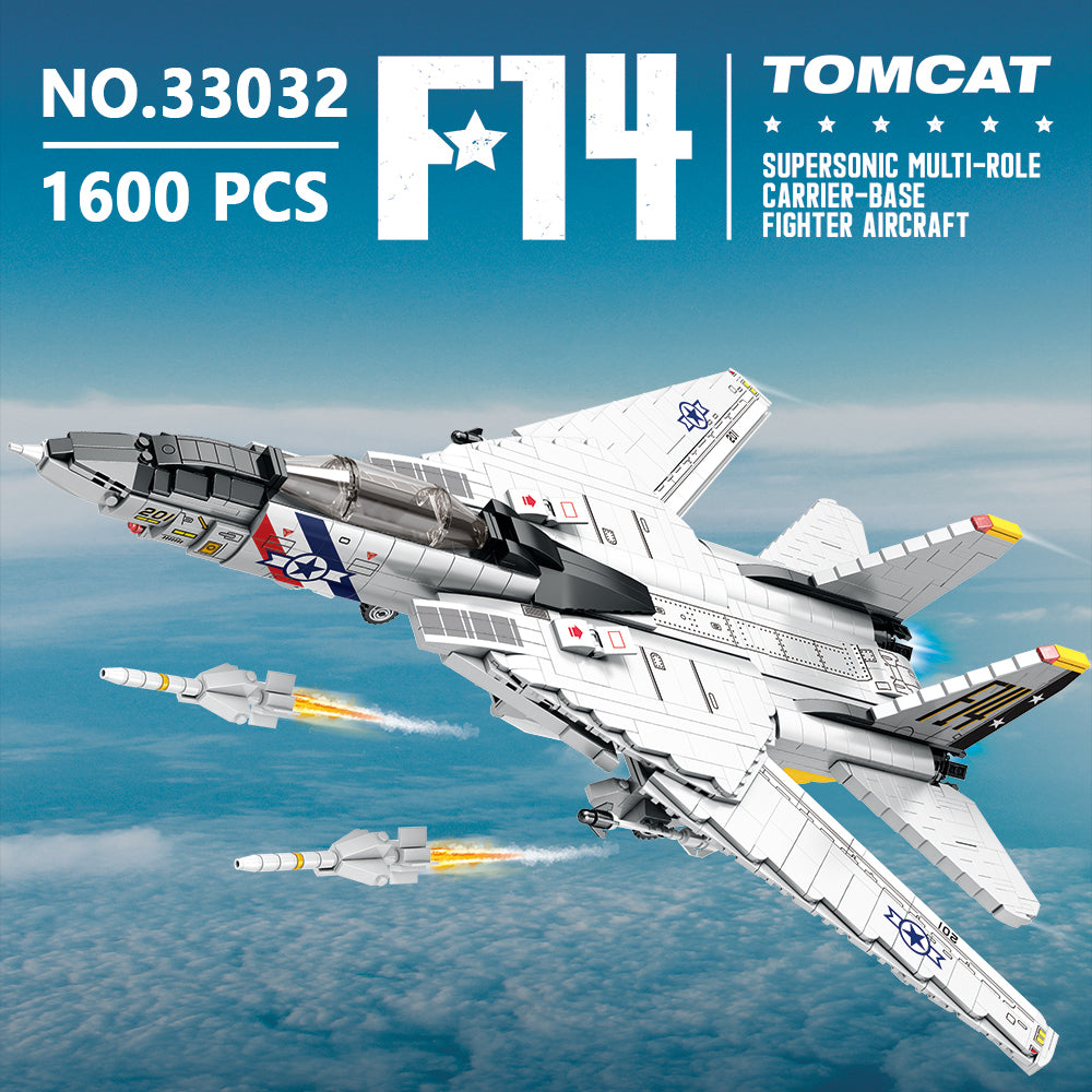 Reobix 33032 F-14 Fighter Tomcat 1600 pcs