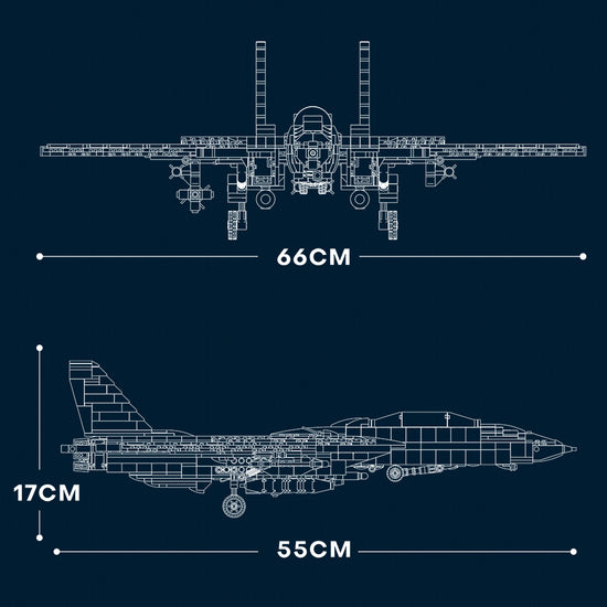 Reobix 33032 F-14 Fighter Tomcat 1600 pcs