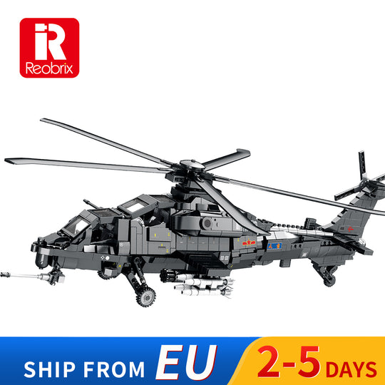 Reobrix 33033 WZ-10 Fiery Thunderbolt Armed Helicopter EU Warehouse Express