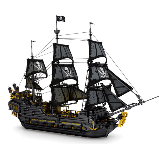 Reobrix 66036 Black Pearl Pirate Ship With Lights  US Warehouse Expre