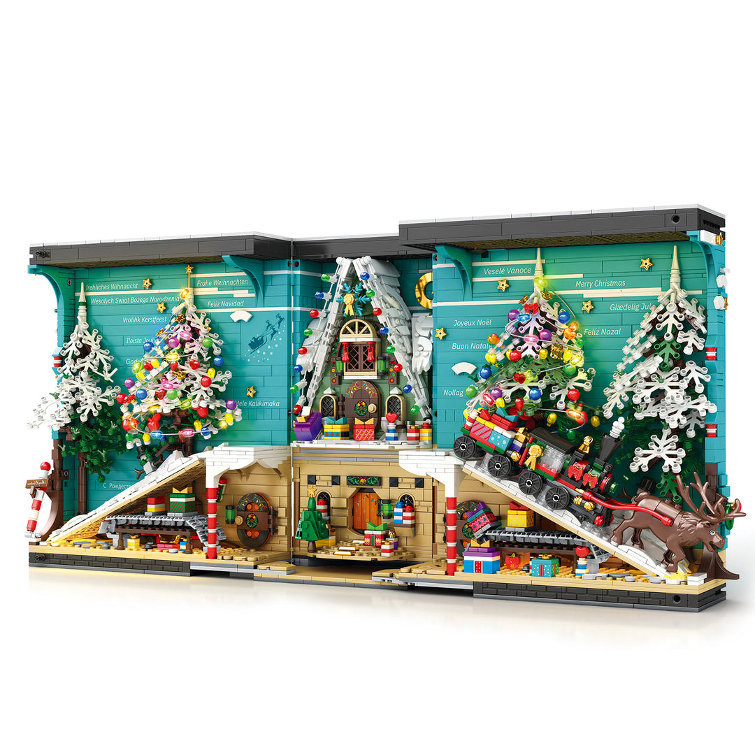 Reobrix 66033 Christmas Book Nook  US Warehouse Express