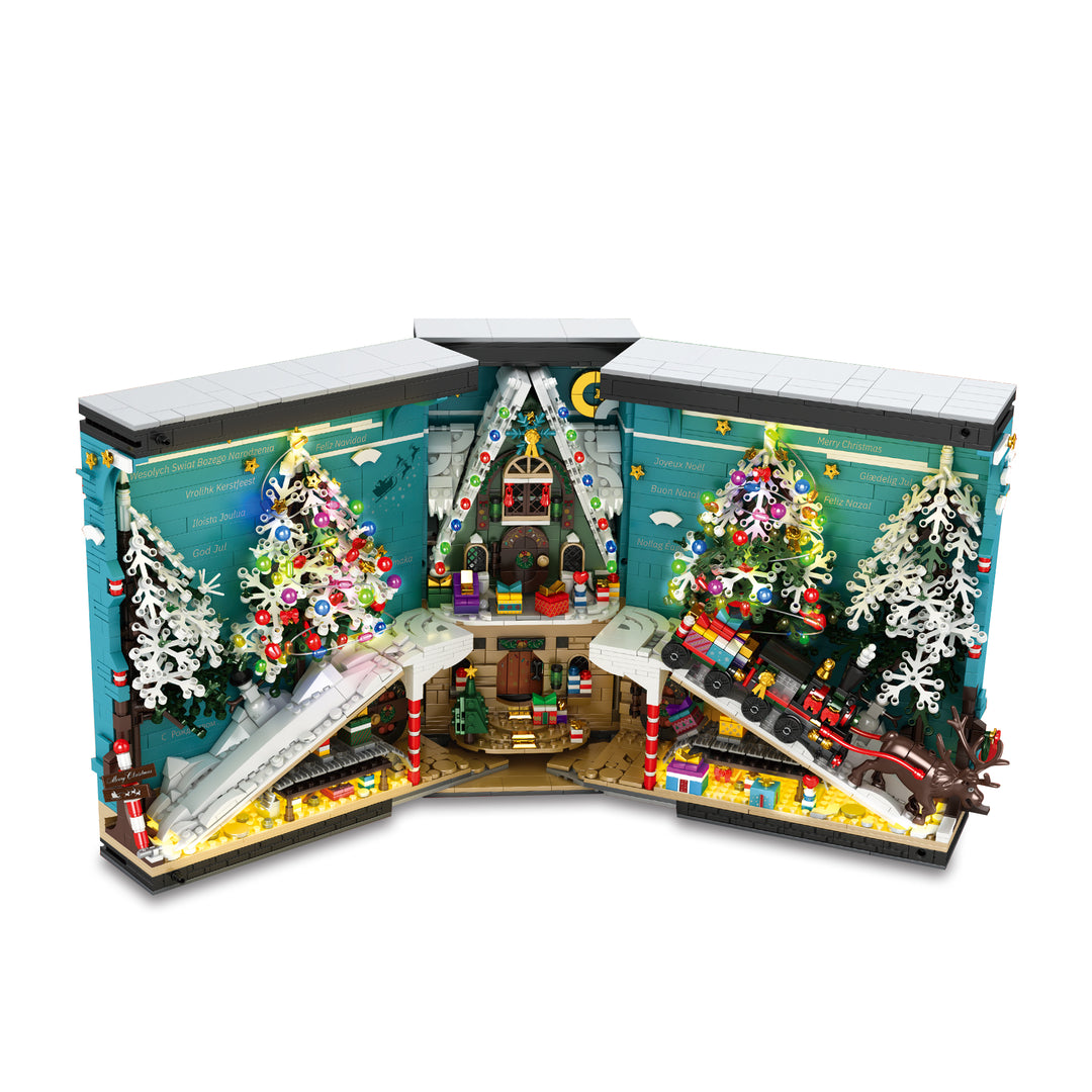 Reobrix 66033 Christmas Book Nook  US Warehouse Express