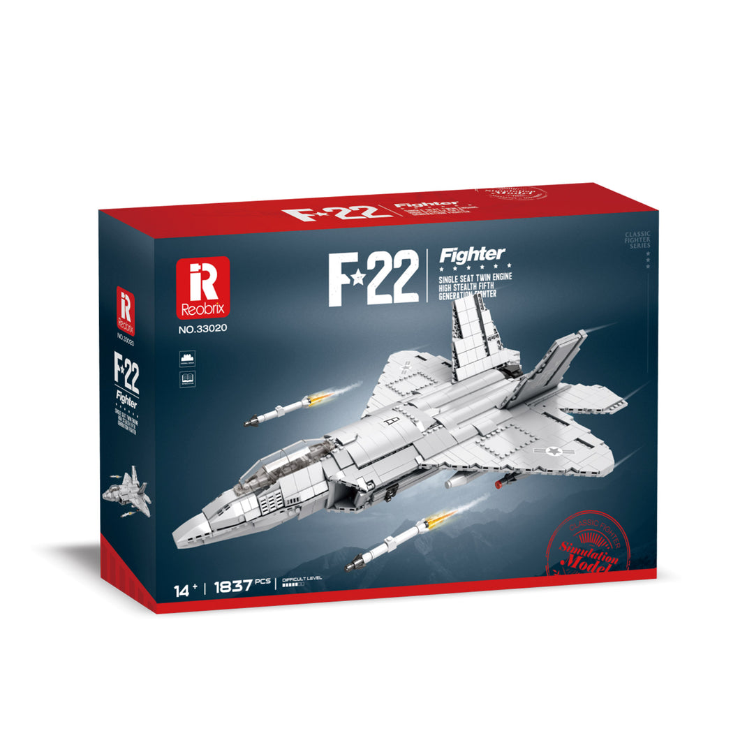 Reobrix 33020 F-22 aircraft Free shipping