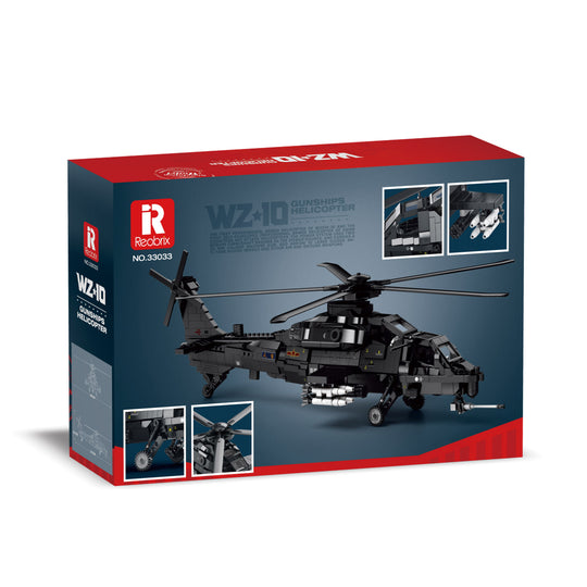 Reobrix 33033 WZ-10 Fiery Thunderbolt Armed Helicopter US Warehouse Express