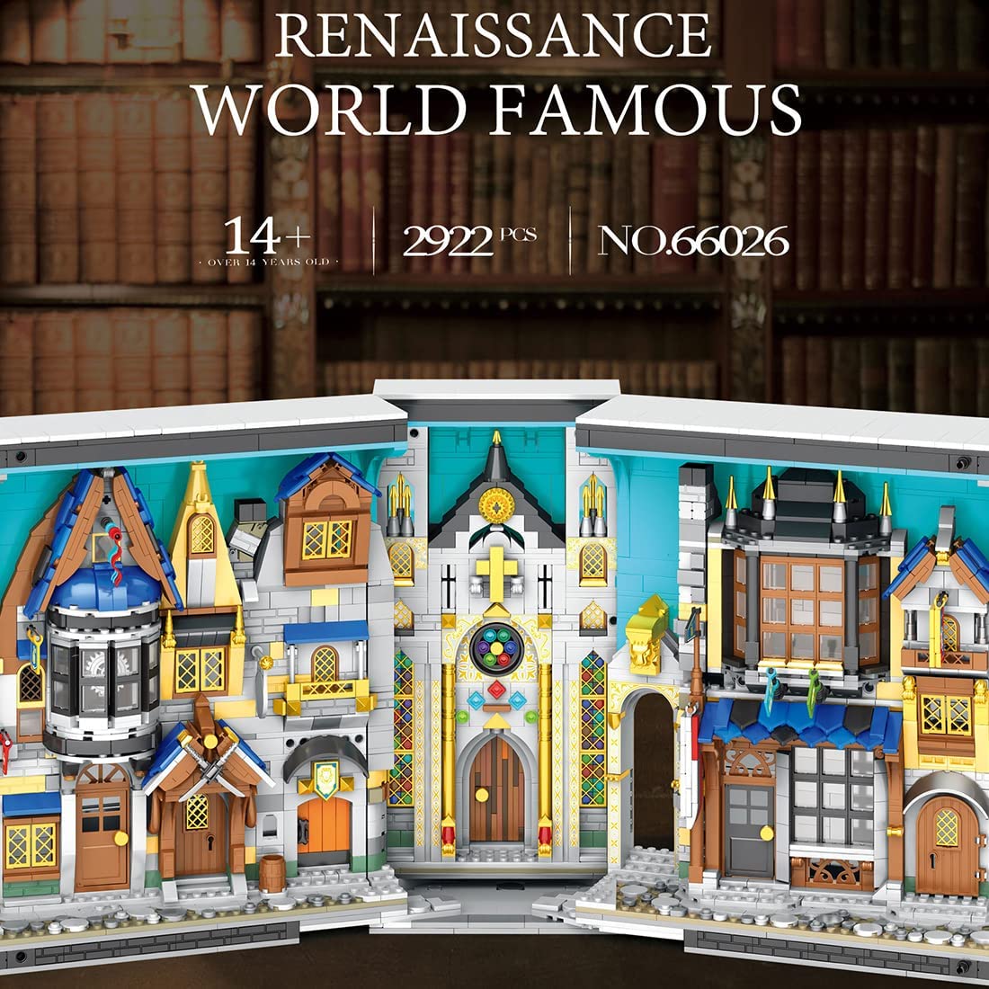 Load image into Gallery viewer, Reobrix 66026 Medieval City Building Blocks Kit 2922pcs 15 × 29.5 × 29.5 cm (Without Original Packaging)
