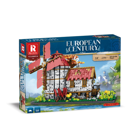 Reobrix 66014 European Century Windmills Town  US Warehouse Express