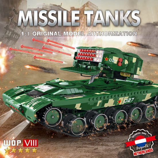 Reobrix 55027 Missile WOP VIII Tank Russian 1488pcs 33.5 x 18.5 x 15cm (with original box)