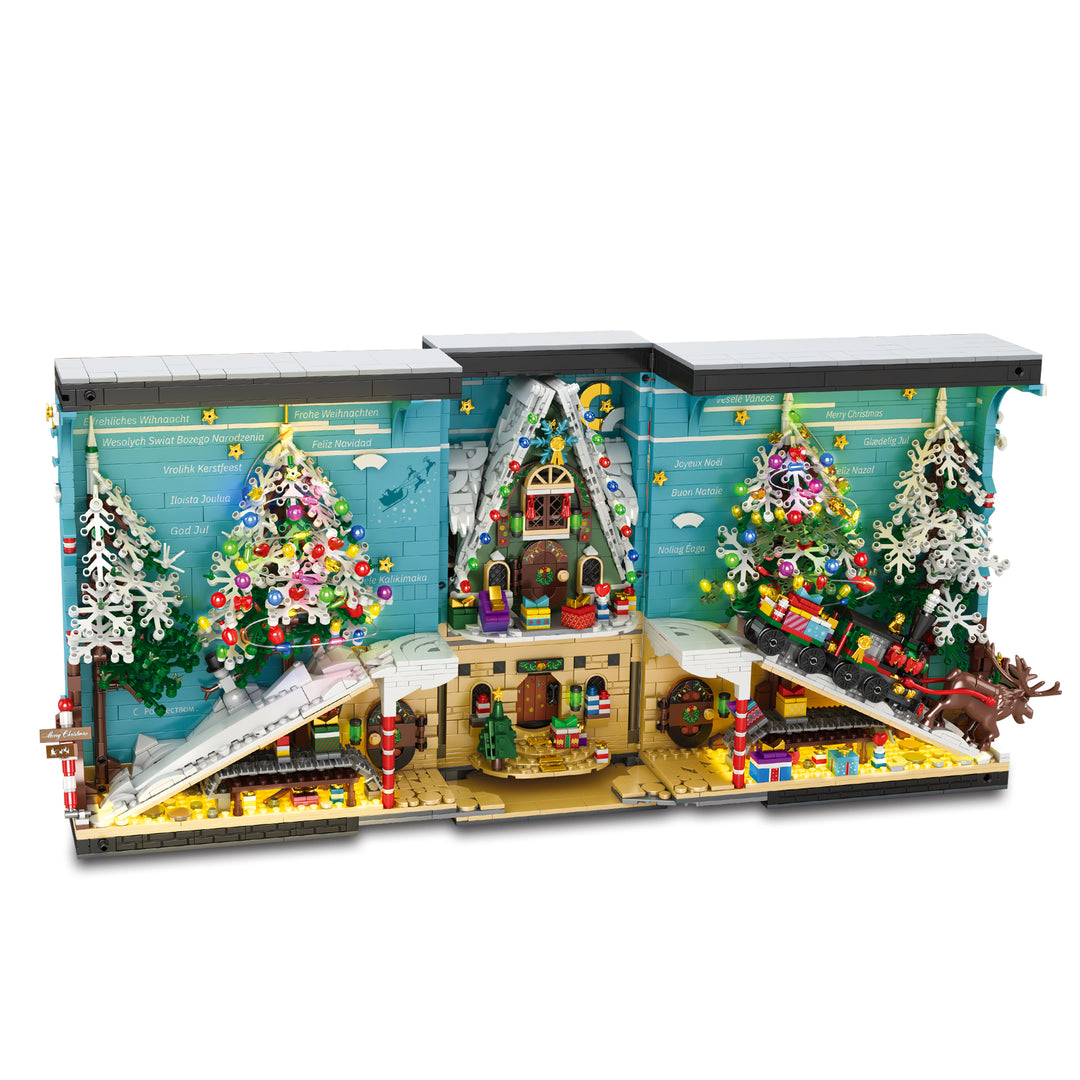 Reobrix 66033 Christmas Book Nook  US Warehouse Express