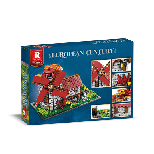 Reobrix 66014 European Century Windmills Town  US Warehouse Express