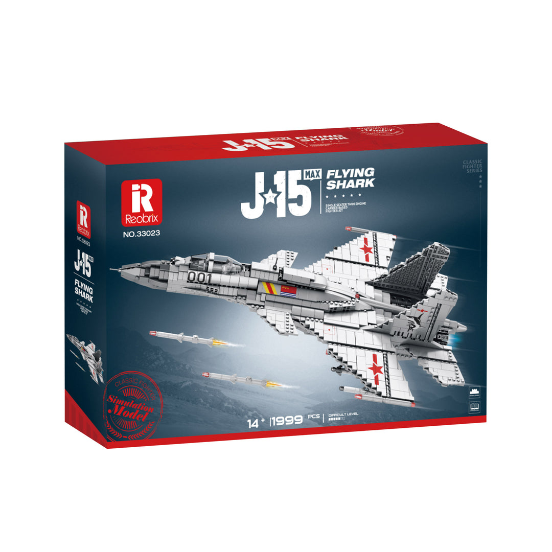 Reobrix 33023 Flying Shark J-15 Fighter Aircraft  US Warehouse Express