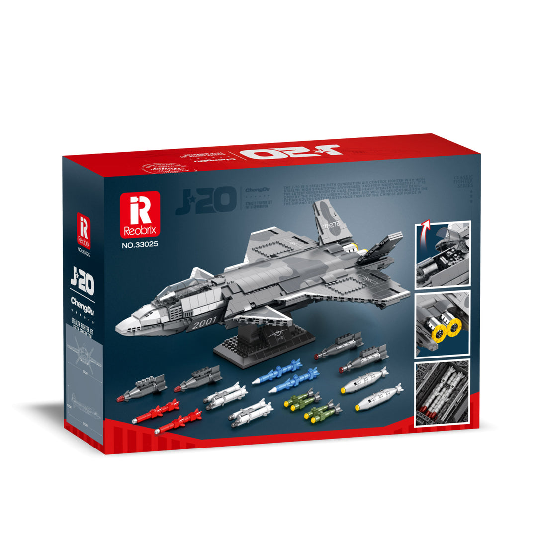 Reobrix 33025 Fire Fang J-20 Fighter US Warehouse Express