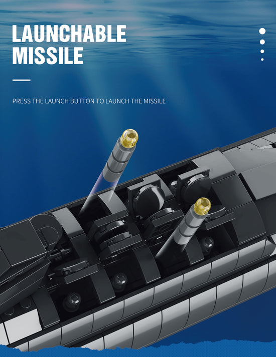 Reobrix 800 Nuclear Submarine 1498pcs 63 × 8 × 20 cm Original Packaging