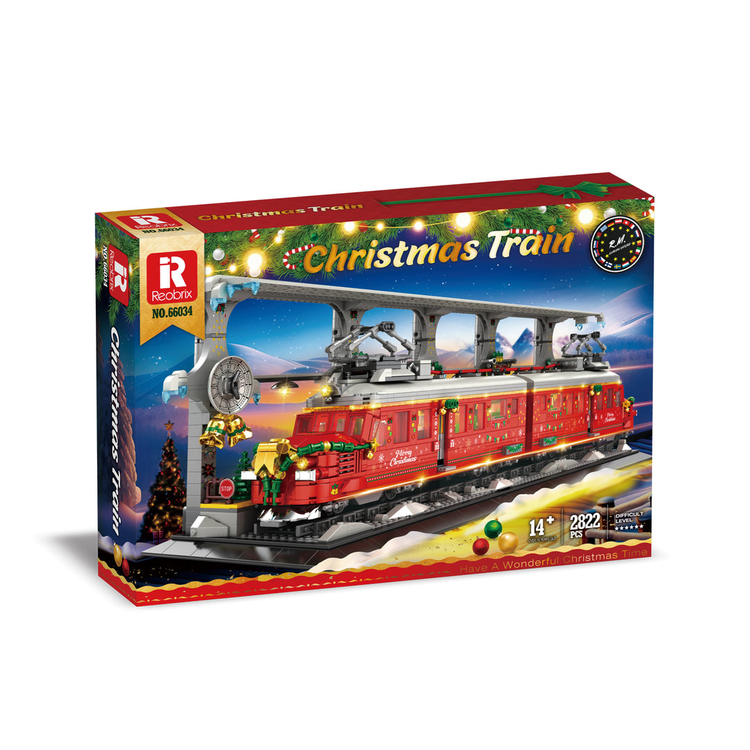 Reobrix 66034 Christmas train  US Warehouse Expre