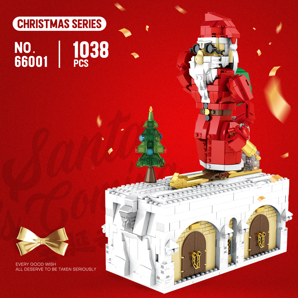 Laden Sie das Bild in den Galerie-Viewer, Reobrix 66001 Santa Claus is Coming 1038pcs 41,6 x 18,6 x 34 cm (with original box)
