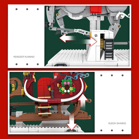 Load image into Gallery viewer, Reobrix 66002 Santa&amp;#39;s Christmas Sleigh 1572pcs 67,4 x 29,6 x 37,6 cm (with original box)

