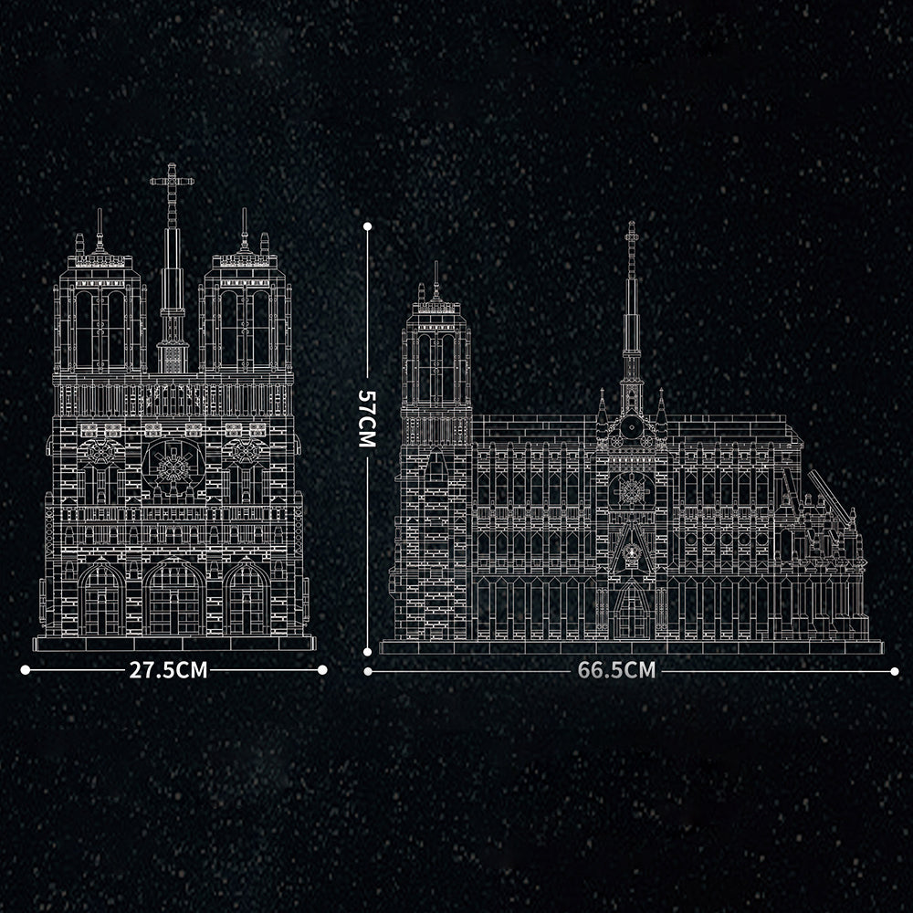 Load image into Gallery viewer, Reobrix 66016 Notre Dame Cathedral in Paris 8868 pcs 66.5 × 27.5 × 57 cm
