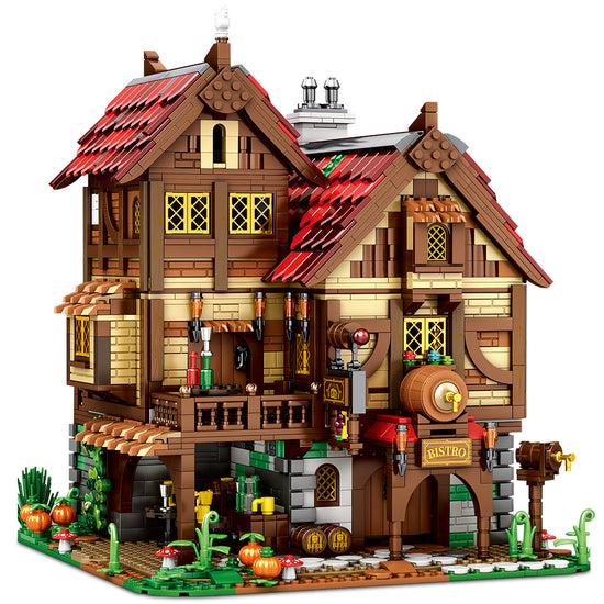 Load image into Gallery viewer, Reobrix 66018 Medieval Tavern 2831 pcs 28 × 30.4 × 32.8 cm
