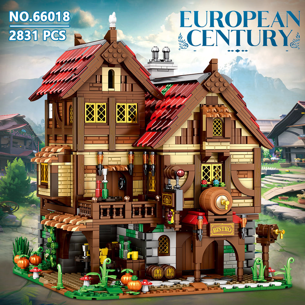 Reobrix 66018 Medieval Tavern 2831 pcs 28 × 30.4 × 32.8 cm