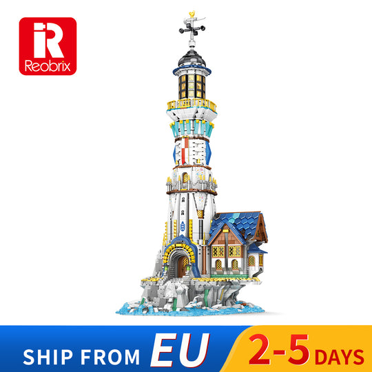 Reobrix 66028 Medieval Lighthouse Architecture Building Blocks Set  EU Warehouse Express