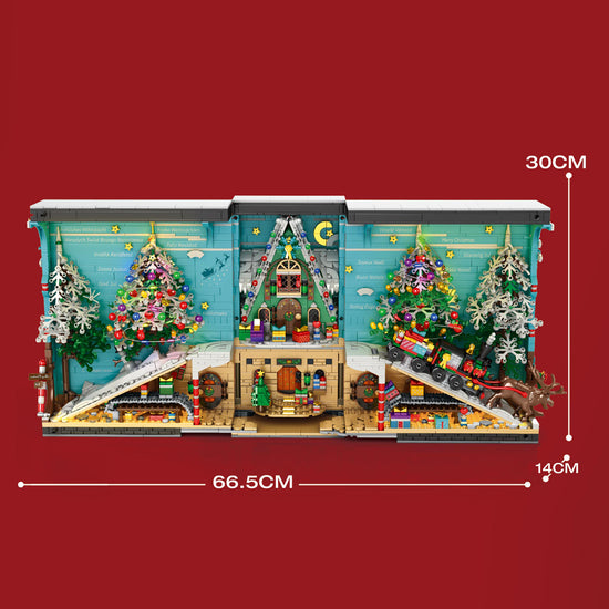 Reobrix 66033 Christmas Book Nook 3260 pcs 62.5 x 12 x 43 cm (WITH ORIGINAL PACKAGING)
