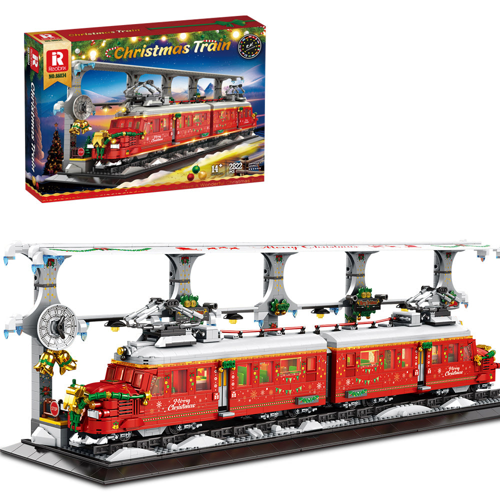 Reobrix 66034 Christmas train 2822 pcs 73.5 x 19 x 22cm (WITH ORIGINAL PACKAGING)