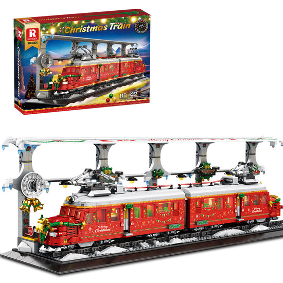 Load image into Gallery viewer, Reobrix 66034 Christmas train 2822 pcs 73.5 x 19 x 22cm (WITH ORIGINAL PACKAGING)
