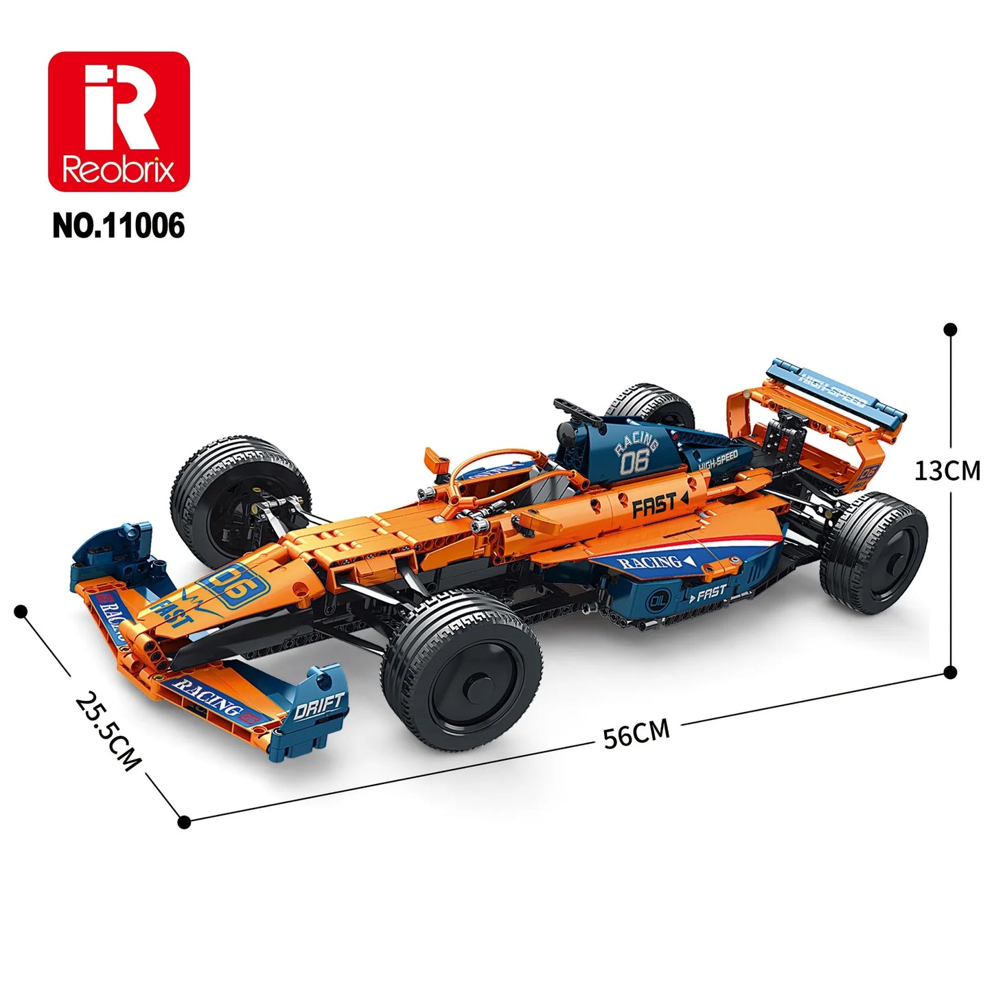 Reobrix 11006 Formula F1 Car 928pcs 56 × 25.5 × 13 cm (Original Packaging)