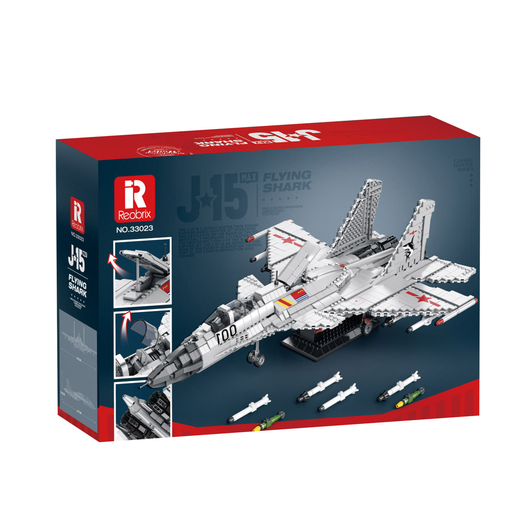 Reobrix 33023 Flying Shark J-15 Fighter Aircraft  US Warehouse Express