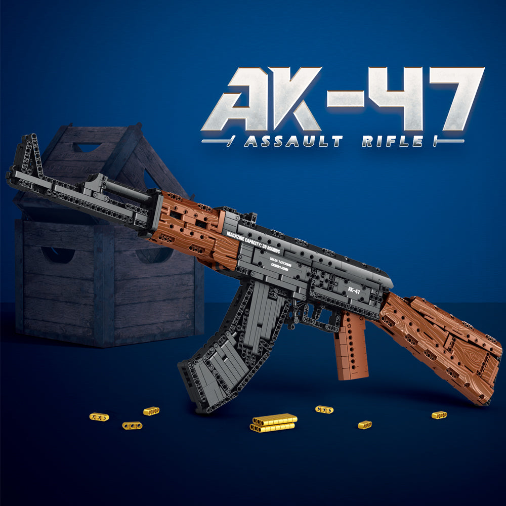 Reobrix 77005 AK47 Assault Rifle Machine Gun 1366pcs 83.5 x 6.5 x 25.5 cm (with original box)
