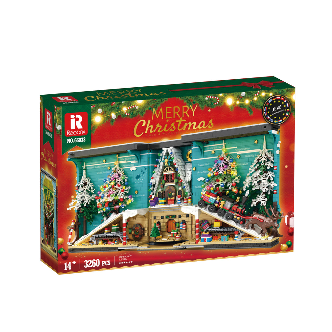 Reobrix 66033 Christmas Book Nook  US Warehouse Express