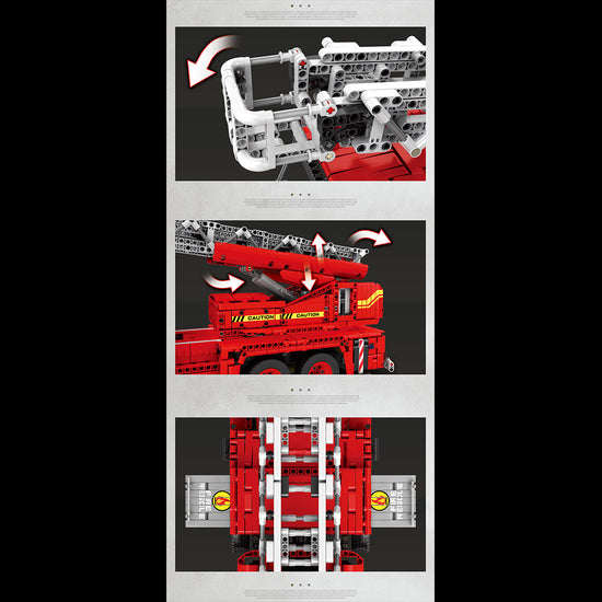 Load image into Gallery viewer, Reobrix 22005 Fire Ladder Truck Building Blocks 3266pcs 70 x 20 x 24.5 CM (Without Original Packaging)
