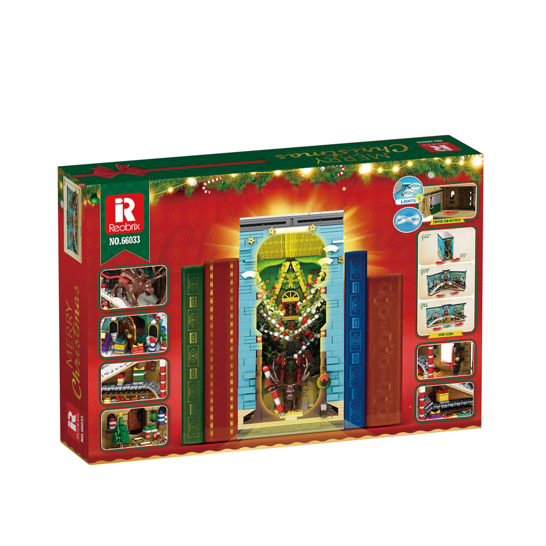 Reobrix 66033 Christmas Book Nook  US Warehouse Express