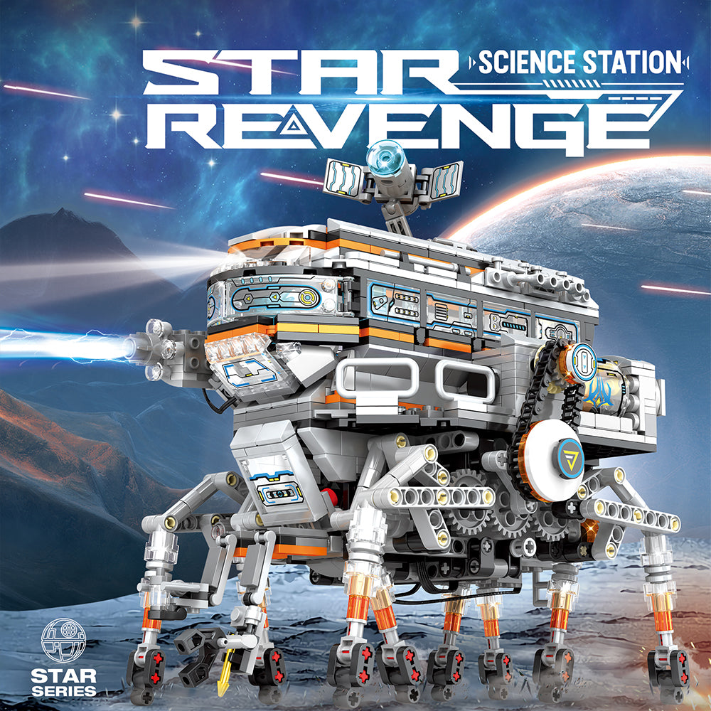 Reobrix 99003 Walking Science Station Machine 1378pcs 21.5 x 17.5 x 24 cm  (with original box)