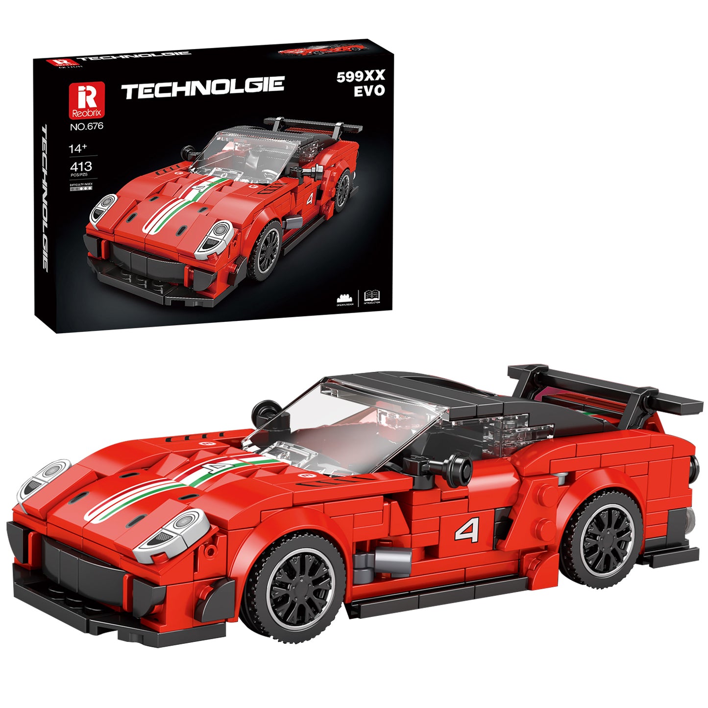 Reobrix 676 599XX EVO 413pcs 1:24 16.5 × 7.5 × 4.5 cm Original Packaging