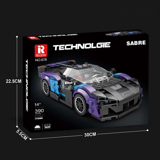 Load image into Gallery viewer, Reobrix 678 Sabre 390pcs 1:24 16.5 × 7.5 × 4.2 cm Original Packaging
